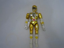 1995 Mighty Morphin Power Rangers Metallic Yellow Ranger Movie Edition 8.5” VTG