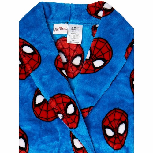Spider-Man, Pokemon, Minecraft, Baby Yoda Pick Boys Plush Pajama Bath Robe: 4-12 - Picture 9 of 13
