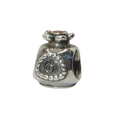 Pandora Rare Perfume Bottle Pink CZ & Sterling Silver Charm 790427OCZ