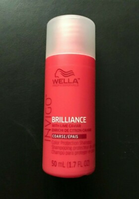 NEW WELLA Professionals Brilliance Shampoo Coarse Color Protection Travel 1.7 oz