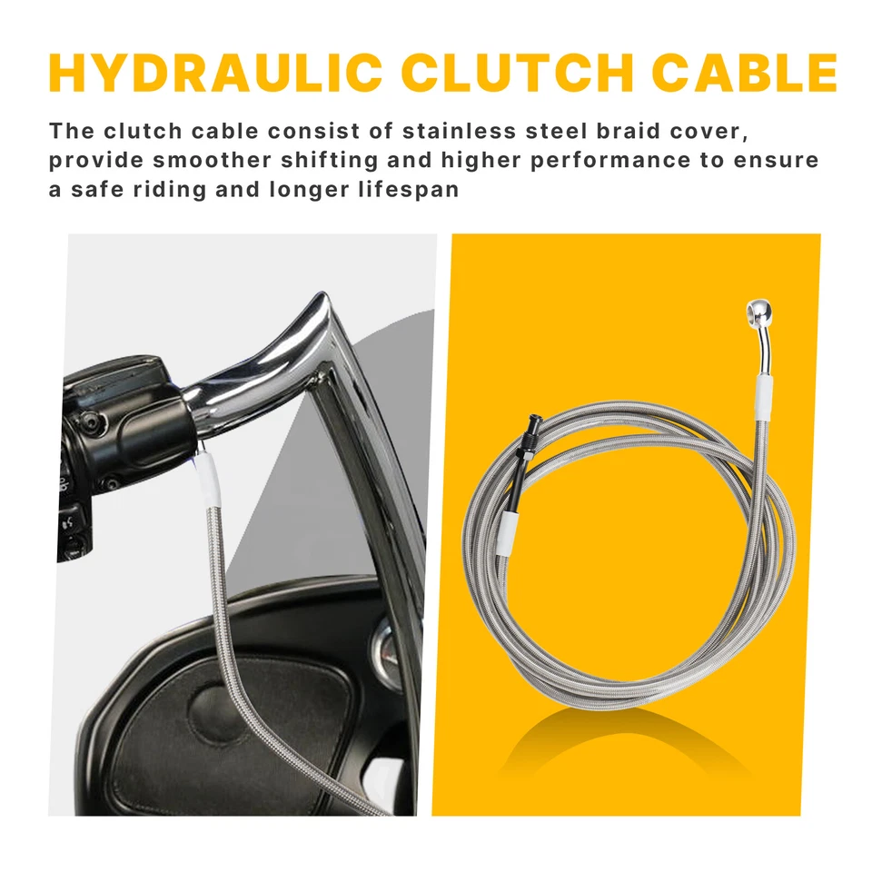 Harley Touring Extended Cable Kit for Road King FLHR 2014-2016 NO ABS 12'' Bar - Image 4 of 4