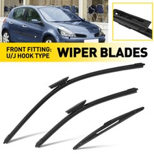 x3 Windscreen Wiper Blades For Renault Clio MK3 07-12 24"16"14" Window Wiper Set