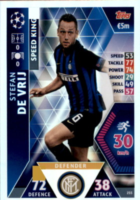 Champions League 18/19 - Karte 255 - Stefan de Vrij - Speed King