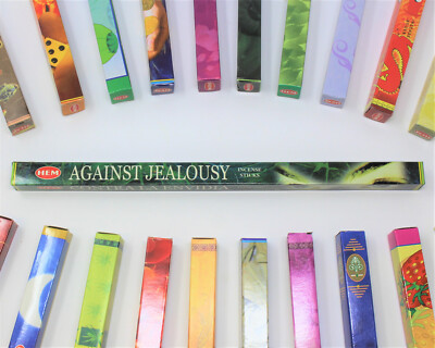 Hem Against Jealousy Incense Sticks - Five 8-Stick Boxes! (40 Sticks Total)
