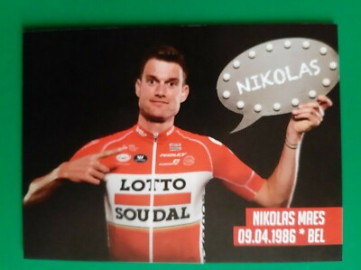CYCLING cycling card NIKOLAS MAES team SOUDAL LOT 2017 