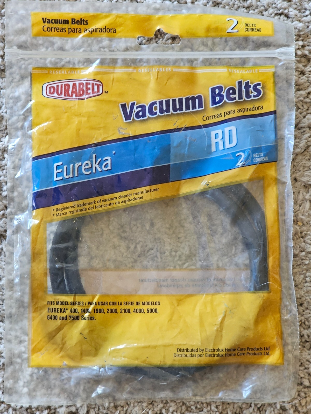 DuraBelt Eureka RD Vacuum Cleaner Belts - Qty 2 -