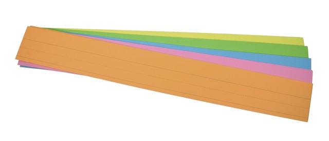 School Smart Sentence Strip 3 X 24 Inches Assorted Neon Colors 90 LB 