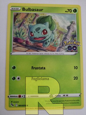 4x Bulbasaur   Pokemon GO 001/078   Common   Pokemon   Italian 