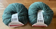 LOT of 2 Valley Yarns Worthington 50% Wool 25% Alpaca 25% Rayon #13 ‘Arctic’ 