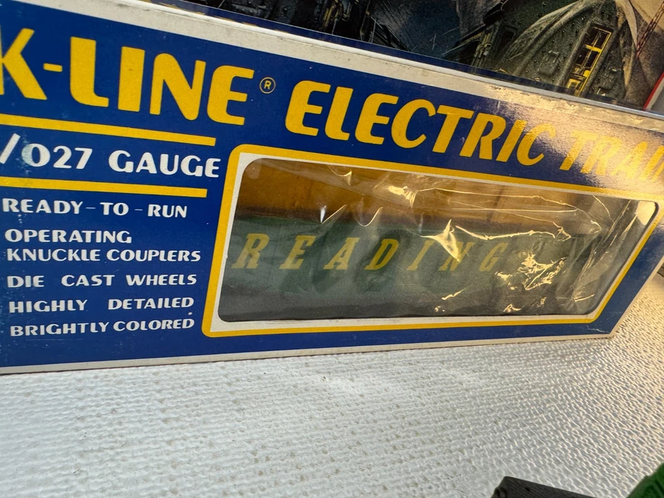 🚂O SCALE READING R.R. ATLAS DIESEL SWITCHER & K-LINE GONDOLA / CRATES 💥 L1657 - Image 2 of 4