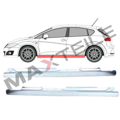 Für Seat Leon 2005- 2013 Voll Schweller Reparaturblech Satz/ L+R