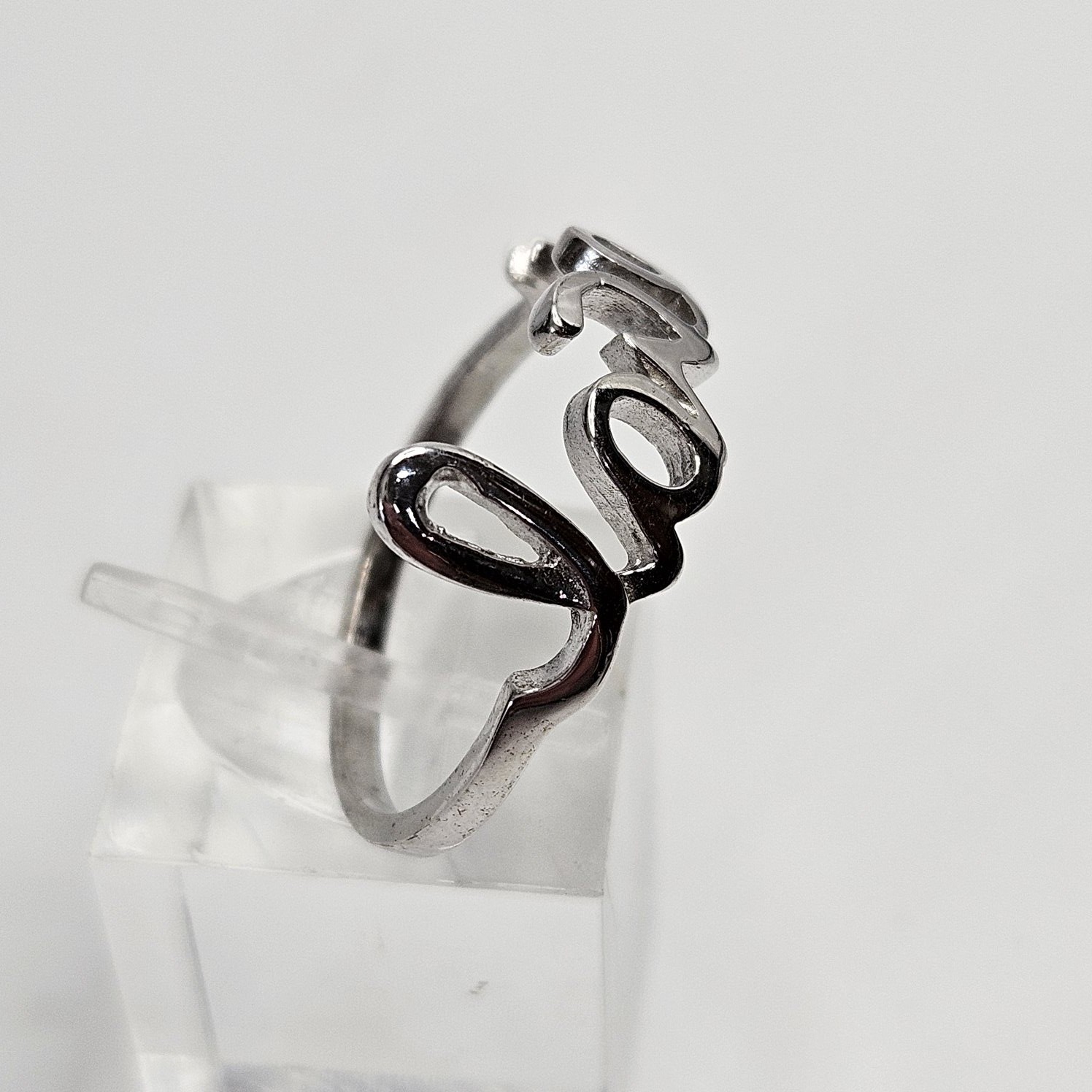 Love Cursive Script Wrap Promise Ring In 925 Ster… - image 6