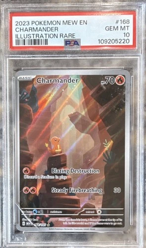 Pokémon 2023 Charmander Scarlet & Violet 151 Illustration Rare Holo PSA 10