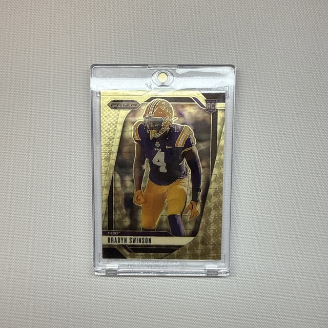 2025 Panini Prizm Draft Picks - Bradyn Swinson GOLD VINYL  1/1 PATRIOTS LSU RC!