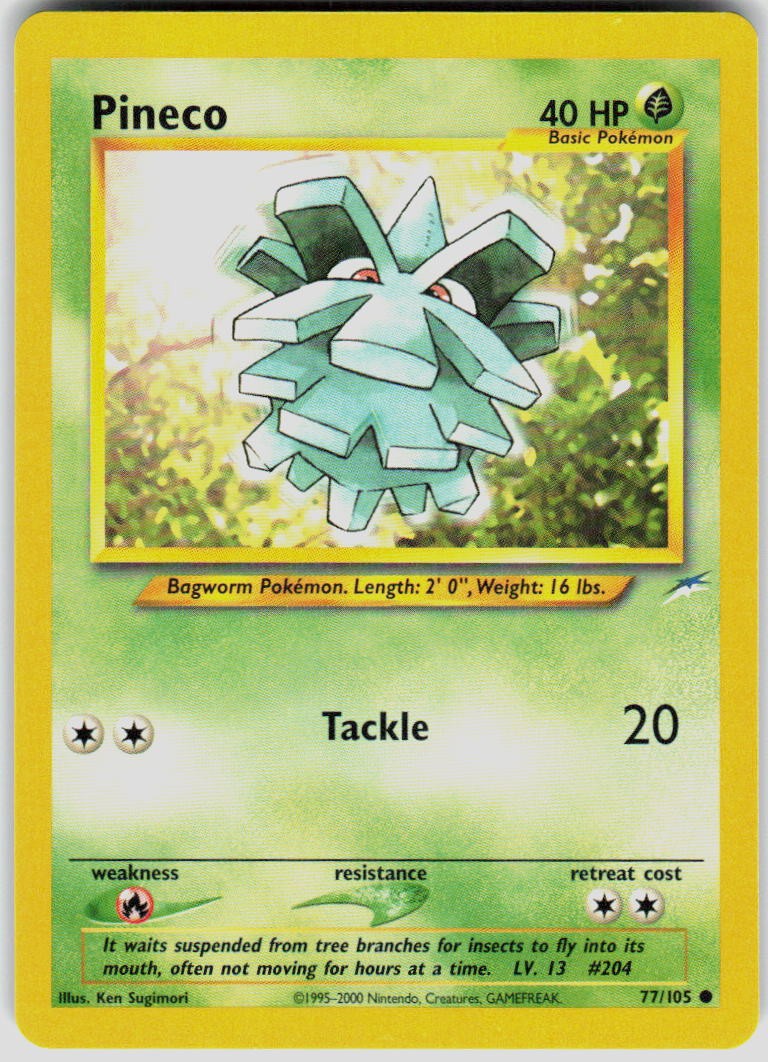 Pineco 077/105 Neo Destiny Pokemon