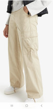 NWT Levi's '94 Baggy Cargo Pants Beige Sandshell Women's 33x30 Unisex Wide Leg