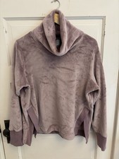 Athleta Women  s Lavender Double Cozy Karma Funnel Sweatshirt Size Medium 98