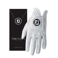 FootJoy Men's Pure Touch Limited Golf Gloves White Cadet Medium Worn on Left ...