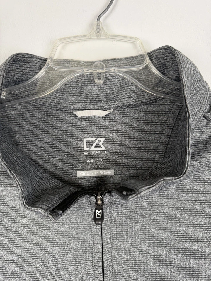 Cutter & buck 2XB CB dry tech 50 UPF Men’s Vest gray  - Image 2 of 4