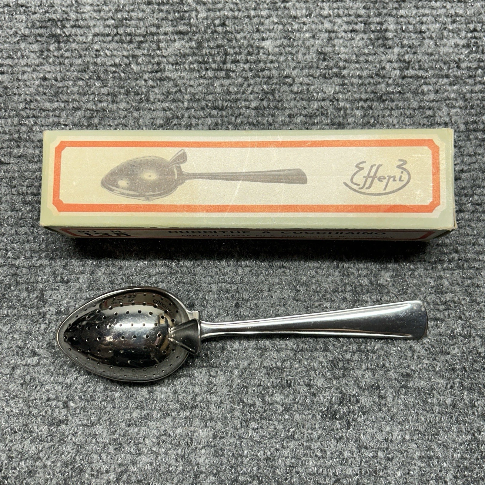 Vintage Effepi 3 18/8 Stainless Steel Tea Infuser Spoon Made In Italy With Box
Opens in a new window