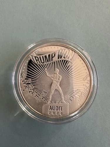RARE Audit 2020 Trump Won 45th President 1oz 999 FINE Silver round