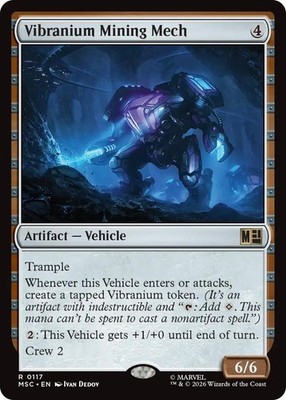 Vibranium Mining Mech - 117 - NM - Commander: Marvel Super Heroes - MTG