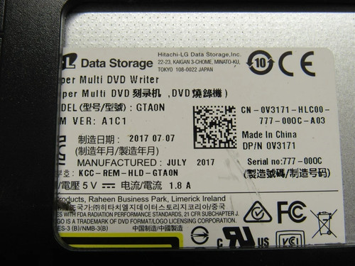 Dell Optiplex 390 790 990 3010 3020 7020 9010 9020 SFF CD/DVD Burner w/Caddy - Picture 6 of 6