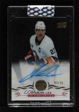 2018-19 Upper Deck Clear Cut UD Exclusives 3/35 Anders Lee #CC-AL Auto 8tn