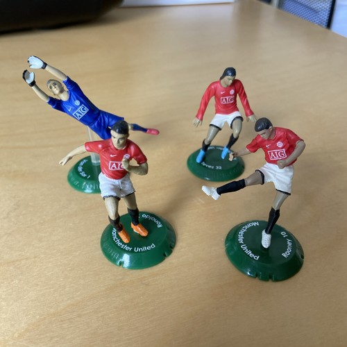 Nano FTChamps Footie Figuren Manchester United Ronaldo, Rooney, Tevez, Van Der Sar