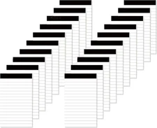 20 Pack Small Notepad, 3 x 5 Inch Ultra Quality Note Pads, Server Lined Papers a