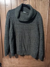 Olive Green Christopher Banks Cowl Neck Pullover Sweater Size XL Long Sleeve