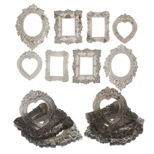 24 Pcs Dollhouse Paintings Picture Frame Hanging Mini Photo Holder