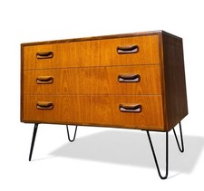 G PLAN TEAK CHEST OF DRAWERS FRESCO RANGE MID CENTURY RETRO C1960s HAIR PIN LEGS