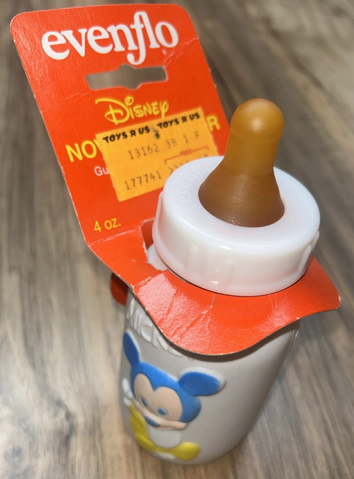 Vintage 1984 Evenflo Plastic Baby Bottle Walt Disney Mickey Mouse, 4oz
Opens in a new window or tab