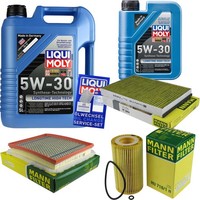 Inspektionskit Filter Liqui Moly ÖL 6L 5W-30 FüR Opel Zafira A F75_ 2.0 Dti 16V