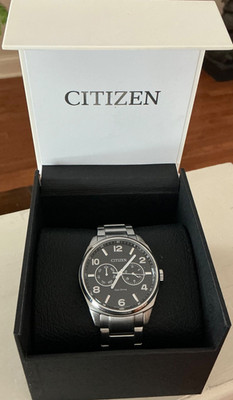 Citizen Men s Eco-Drive Silver Gray Dial Stainless Steel 42mm Watch AO9020-84E