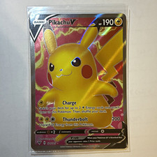 Pikachu V 170/185 Vivid Voltage Ultra Rare Holo 190HP Pokémon TCG (2020) on eBay
