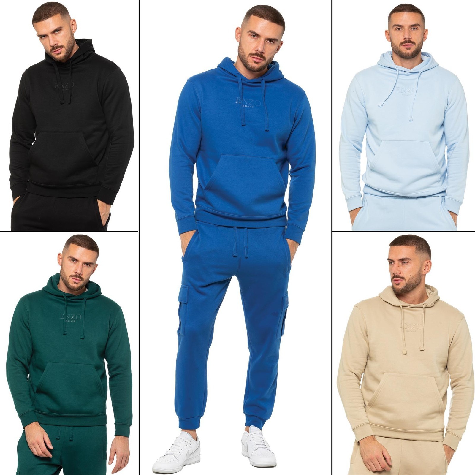 OFF WHITE X NIKE Felpa Con Cappuccio Enzo Uomo Pullover Semplice Regular Manica Lunga