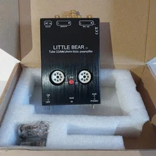 Little Bear T7 Tube Phono Stage RIAA MM Turntable Pre-Amplifier New In Box