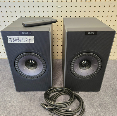 KEF Coda W Wireless HiFi Speakers (Pair) Dark Titanium (Used) #c