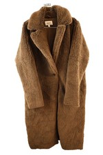 NEXT Brown Pile Overcoat Size XS Womens Teddy Bear Coat Casual Outdoors 024283
