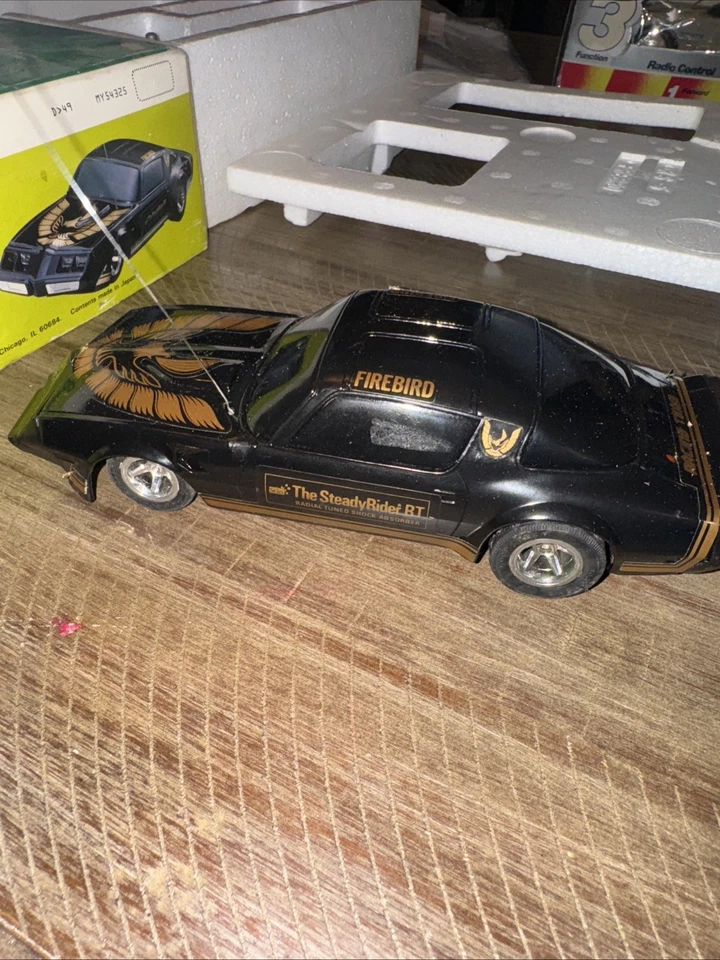 Vintage Pontiac Firebird Sears Radio Controlled Car R/C W/ Box Untested - Image 3 of 4
