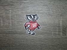 Wisconsin Badgers University College Bucky Embroidered Iron On Patch 2" x 2.5"