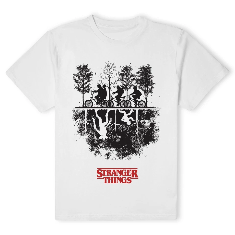 Official Stranger Things Upside Down Unisex T-Shirt - White