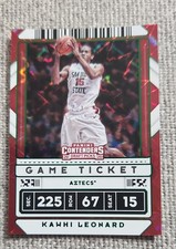 2020-21 Panini Contenders Draft Picks - Kawhi Leonard #18 Game Ticket Green...