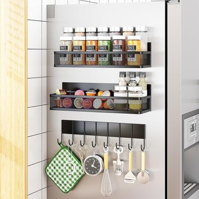 Magnetisches Gewürzregal für Kühlschrank: Platzsparende Küchenorganisation