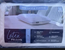 STEARNS & FOSTER LATEX PILLOW STANDARD SIZE 24" x 16" MEDIUM FEEL