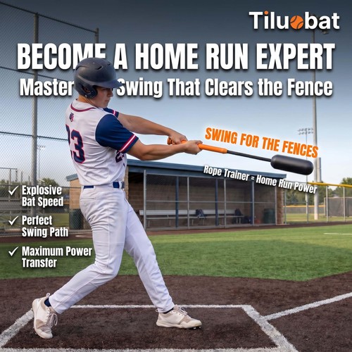 The Yellow Baseball Rope Swing Training bat Comes yellow and ball - Picture 4 of 7