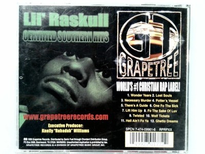 Lil' Raskull - Certified Southern Hits CD 1999 Christian Rap