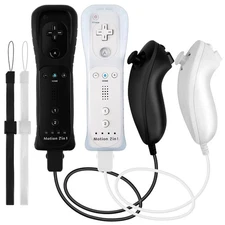 Wii Remote Controllers Compatible for Wii and Wii U with Built in Motion Plus
